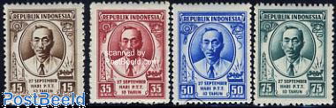 10 years Indonesian post 4v