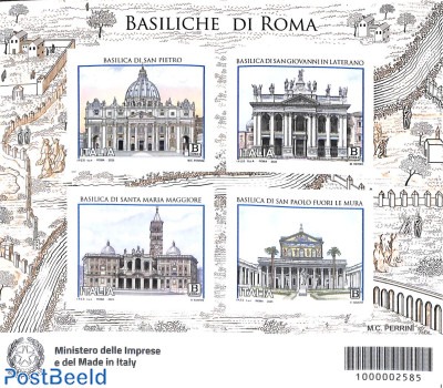 Stamp 2025, Italy Rome basiliques s/s s-a, 2025 - Collecting Stamps ...