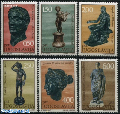 Bronze statues 6v