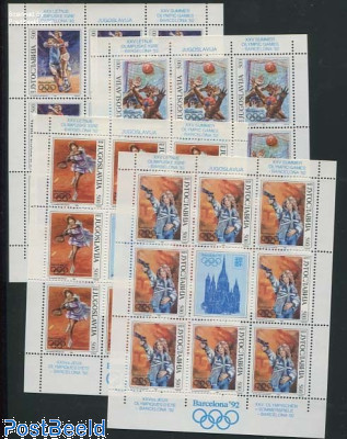 Olympic Games Barcelona 4 minisheets