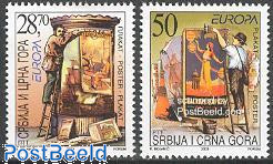 Serbia and Montenegro: Europa - Poster Art (Set of 2)