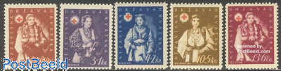 Croatia 1942 Red Cross Women in Regional Costumes Set