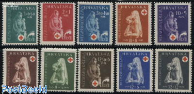 Croatia 1943 Red Cross Charity Issue