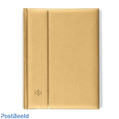 Leuchtturm Comfort Stockbook 32 Black Sheets/64 Black Pages (A4) Gold