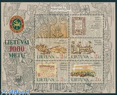 1000 Years Lithuania s/s
