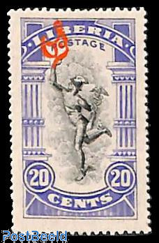 20c, On Service, Stamp out of set