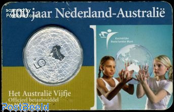 5 euro 2006 Nederland-Australië coincard