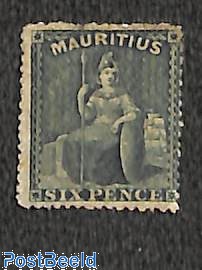 Mauritius 1861 6 Pence Britannia