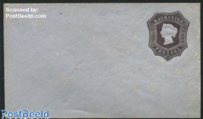 Mauritius 1861 9 Pence Queen Victoria Envelope, Type II