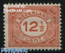 12.5c with flaT R, Stamp out of set