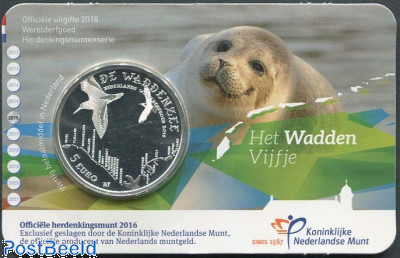 5 Euro 2016 Het Wadden Vijfje coincard