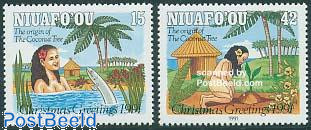 Christmas, coconut tree legend 2v