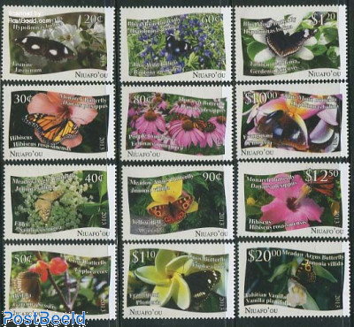 Butterflies 12v (white border)