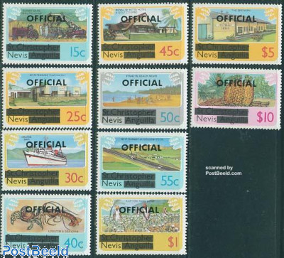 Official overprints 10v