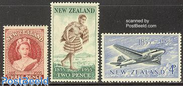 Stamp centenary 3v