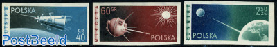 Space satellites 3v imperforated