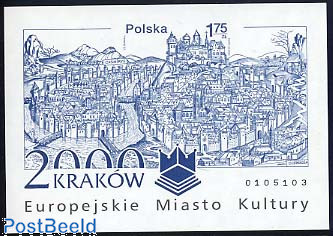 Krakau cult. capital s/s imperforated