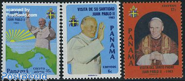 Panama 1983 Pope John Paul II Papal Visit Set