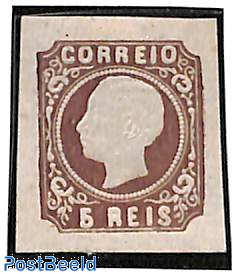 Portugal 1862 King Luis I 5 Reis Type II