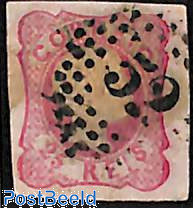 Portugal 1862 25 Reis Rose King Luis I Stamp