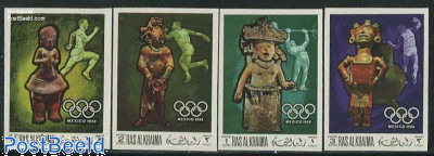 Olympic Games 4v, imperforated