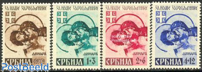 Serbia 1942 War Prisoners Semi-Postal Set