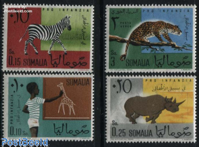 Children aid, animals 4v