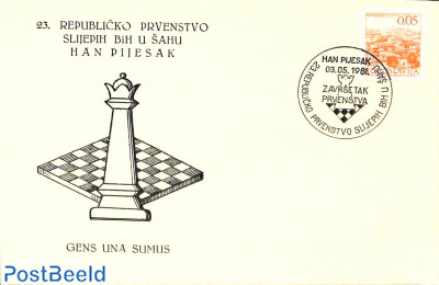 Special card, chess topic