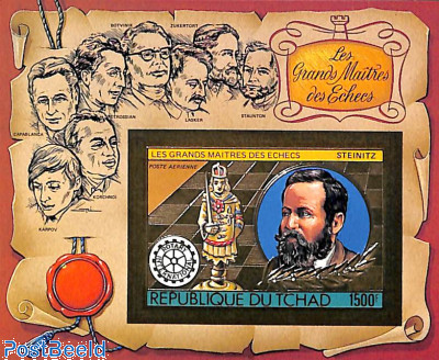 Wilhelm Steinholz s/s, Gold, imperforated