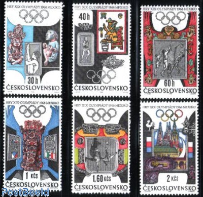 Stamps from the year 1968 with the theme Olympic Games - PostBeeld