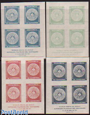 Uruguay 1931 Centenary Philatelic Exhibition Souvenir Sheets