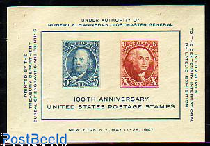 Stamp centenary s/s