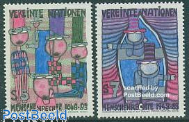 Human rights, Hundertwasser paintings 2v