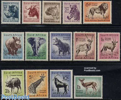 Definitives, animals 14v