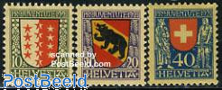Pro juventute, coat of arms 3v