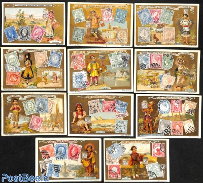 11 album cards Liebig