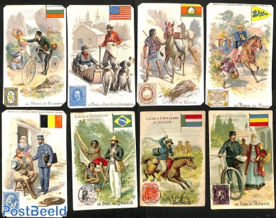 8 various album cards
