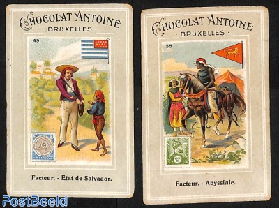 2 album cards Chocolat Antoine
