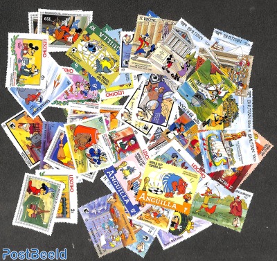 50 different Disney stamps **