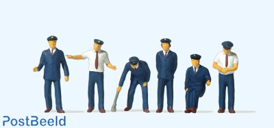 Japanese railway employees