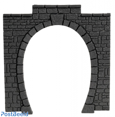 Plastic Tunnel Portal ~ Single Track (11x11cm) (2pcs)