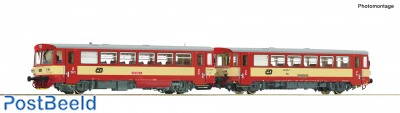 Diesel railcar 810 458-0 with trailer, CD (DC+Sound)