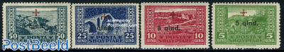 Red Cross overprints 4v