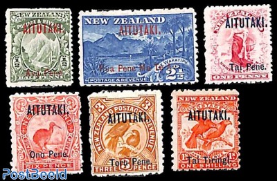 Overprints on New Zealand stamps 6v
