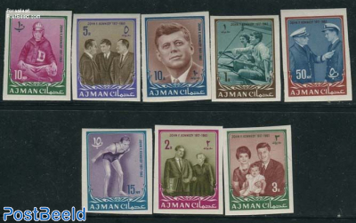 John F. Kennedy 8v imperforated