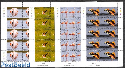 Flamingo's 4 minisheets