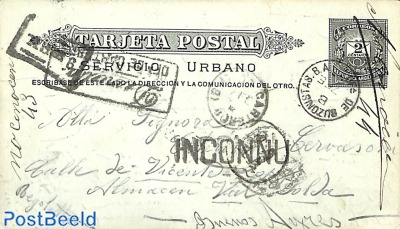 Non-delivered postcard, INCONNU