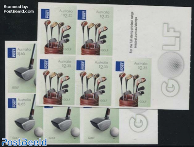 Golf 2 foil booklets