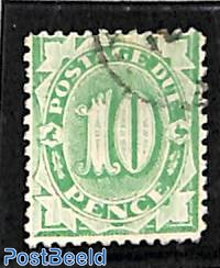 10d postage due, type II, perf. 12:11, used