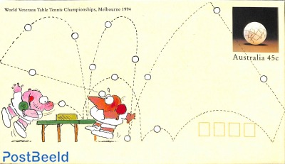 Envelope,  World Veterans Table Tennis Championships
